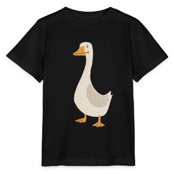 Gans (derpy) - Stanley/Stella Kinder T-Shirt MINI CREATOR  - Schwarz - Vorne - Mikhail (115cm)