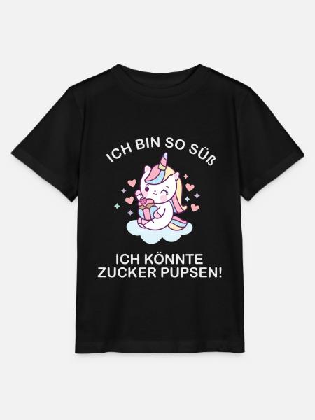 Ich bin so süß ich könnte zucker pupsen - Stanley/Stella Kinder T-Shirt MINI CREATOR - Schwarz