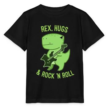 Rex, Hugs et Rock 'n Roll - T-shirt bio MINI CREATOR Stanley/Stella Enfant - noir - Devant - Mikhail (115cm)