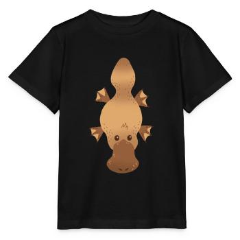 Schnabeltier - Stanley/Stella Kinder T-Shirt MINI CREATOR  - Schwarz - Vorne - Mikhail (115cm)