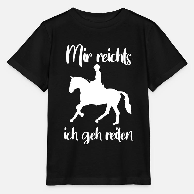 Mir reichts ich geh reiten - Reiten Pferde - - Stanley/Stella Kinder T-Shirt MINI CREATOR - Schwarz