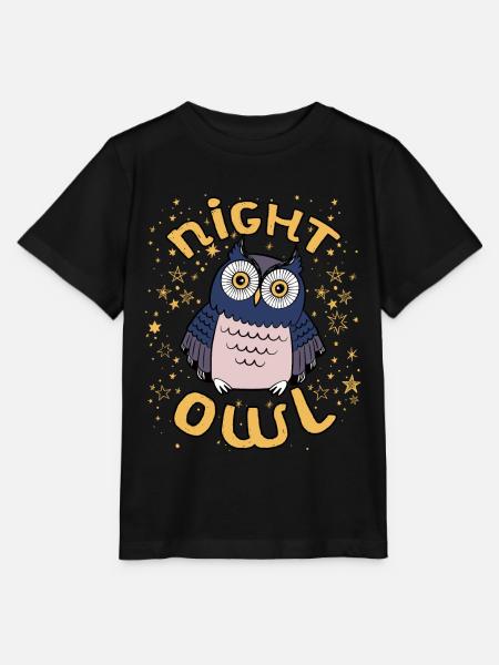 Nachteule - Stanley/Stella Kinder T-Shirt MINI CREATOR  - Schwarz