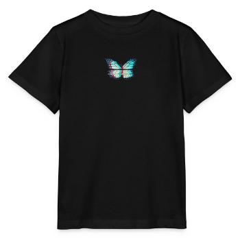 Glitch Butterfly Aesthetic - Butterfly - Stanley/Stella Kinder T-Shirt MINI CREATOR  - Schwarz - Vorne - Mikhail (115cm)