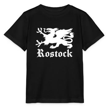 Ville hanséatique Rostock Greif Armoiries - T-shirt bio MINI CREATOR Stanley/Stella Enfant - noir - Devant - Mikhail (115cm)