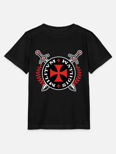 Crusader Templar Emblem Knights Templar Knight - T-shirt bio MINI CREATOR Stanley/Stella Enfant - noir