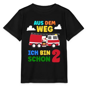 Aus dem Weg Ich bin schon 2 - 2. Geburtstag 2 - Stanley/Stella Kinder T-Shirt MINI CREATOR  - Schwarz - Vorne - Mikhail (115cm)