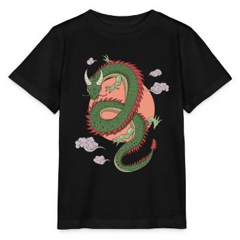 Chinese Dragon - Stanley/Stella MINI CREATOR Kids’ T-Shirt - black - Front - Mikhail (115cm)
