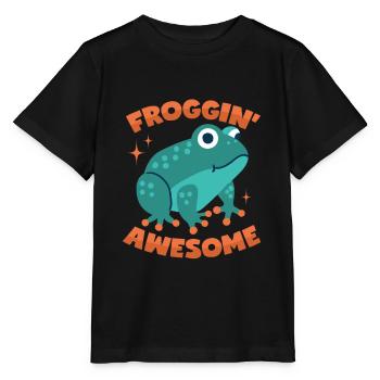 Frosch Wortwitz - Stanley/Stella Kinder T-Shirt MINI CREATOR  - Schwarz - Vorne - Mikhail (115cm)
