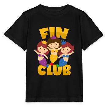 Sirènes Fin Club Pun Sirène sirène sirène - T-shirt bio MINI CREATOR Stanley/Stella Enfant - noir - Devant - Mikhail (115cm)