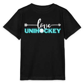 Amour Floorball - T-shirt bio MINI CREATOR Stanley/Stella Enfant - noir - Devant - Mikhail (115cm)