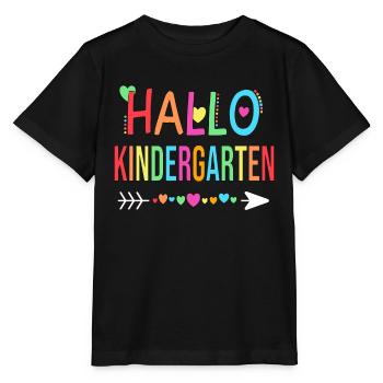 Hallo Kindergarten, Kindergartenstart - Stanley/Stella Kinder T-Shirt MINI CREATOR  - Schwarz - Vorne - Mikhail (115cm)