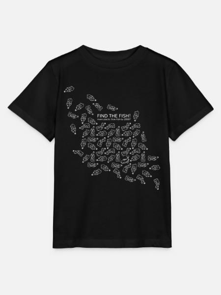 Finde den Fisch - Stanley/Stella Kinder T-Shirt MINI CREATOR - Schwarz