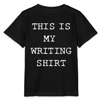 This is my writing shirt - Stanley/Stella MINI CREATOR Kids’ T-Shirt - black - Front - Mikhail (115cm)