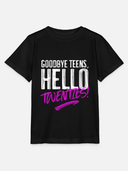 Adiós Adolescentes Hola Cumpleaños Veinte Aniversario - Camiseta para niños MINI CREATOR de Stanley/Stella - negro