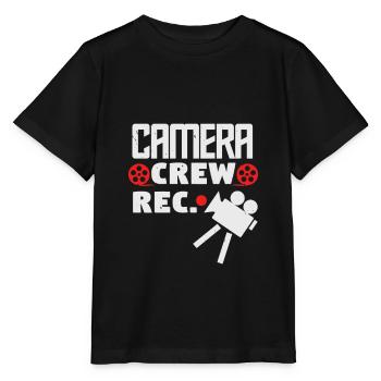 camera crew rec - Stanley/Stella MINI CREATOR Kids’ T-Shirt - black - Front - Mikhail (115cm)
