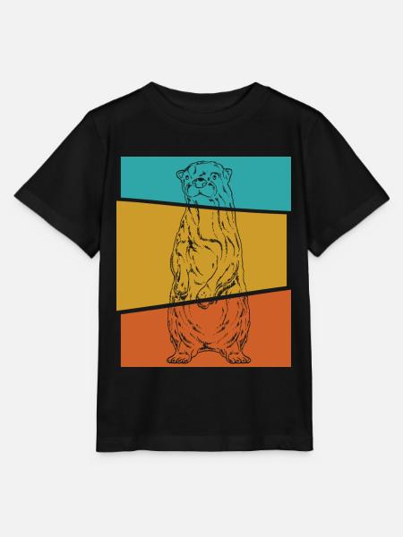 Otter - Stanley/Stella Kinder T-Shirt MINI CREATOR - Schwarz