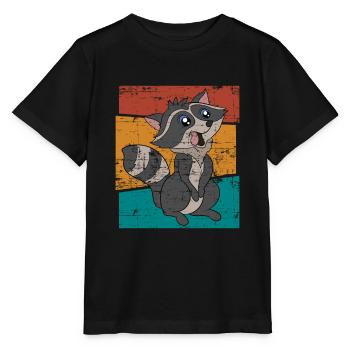 Ratons laveurs cadeau raton laveur - T-shirt bio MINI CREATOR Stanley/Stella Enfant - noir - Devant - Mikhail (115cm)