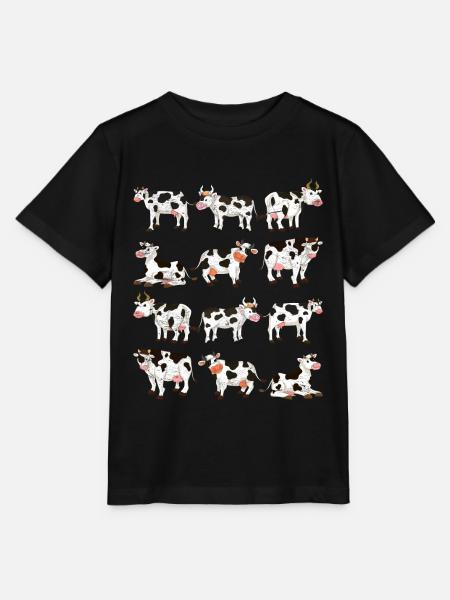 Vache - T-shirt bio MINI CREATOR Stanley/Stella Enfant - noir