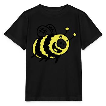 bourdon drôle - T-shirt bio MINI CREATOR Stanley/Stella Enfant - noir - Devant - Mikhail (115cm)