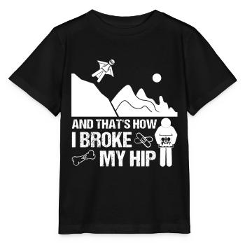 Fracture de la hanche chirurgicale chirurgicale drôle - T-shirt bio MINI CREATOR Stanley/Stella Enfant - noir - Devant - Mikhail (115cm)