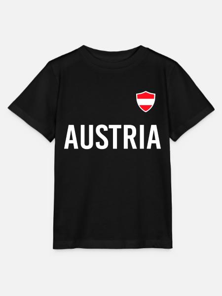 Autriche Football drapeau drapeau Austria Soccer - T-shirt bio MINI CREATOR Stanley/Stella Enfant - noir