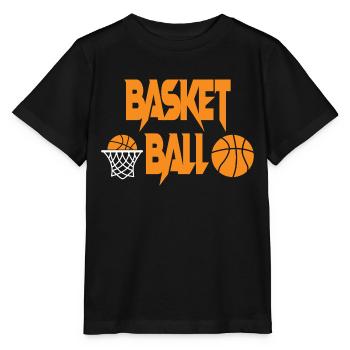 Basketball mit Korb Basketball Game - Stanley/Stella Kinder T-Shirt MINI CREATOR  - Schwarz - Vorne - Mikhail (115cm)