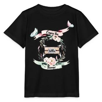 Enjoy the little Things Vintage - Stanley/Stella MINI CREATOR Kids’ T-Shirt - black - Front - Mikhail (115cm)