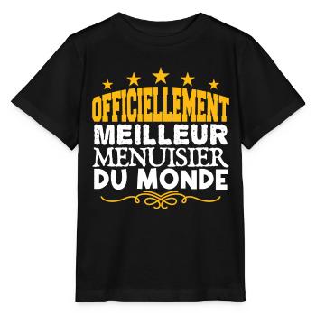 Menuisier | meilleur Menuisier | légende Menuisier - T-shirt bio MINI CREATOR Stanley/Stella Enfant - noir - Devant - Mikhail (115cm)