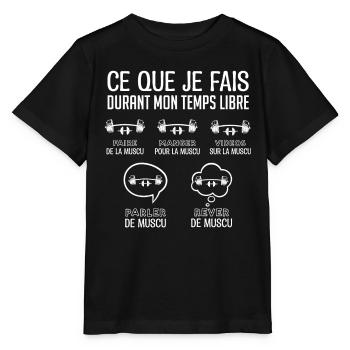 Musculation Musculation Entraînement Gym - T-shirt bio MINI CREATOR Stanley/Stella Enfant - noir - Devant - Mikhail (115cm)