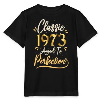 Anniversaire 1973 cadeau 1973 Classic 1973 - T-shirt bio MINI CREATOR Stanley/Stella Enfant - noir - Devant - Mikhail (115cm)