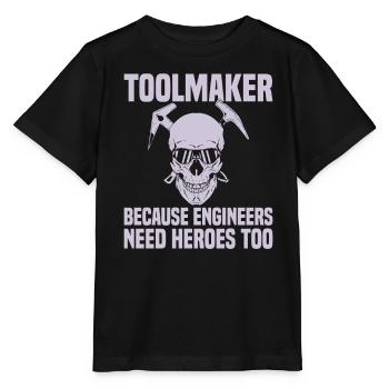 Cnc Milling Machine Cutting Mechanic - Stanley/Stella MINI CREATOR Kids’ T-Shirt - black - Front - Mikhail (115cm)