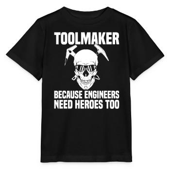 Problèmes de tolérance des mécaniciens du CNC - T-shirt bio MINI CREATOR Stanley/Stella Enfant - noir - Devant - Mikhail (115cm)