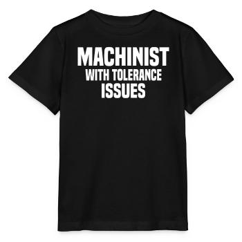 Problèmes de tolérance des mécaniciens du CNC - T-shirt bio MINI CREATOR Stanley/Stella Enfant - noir - Devant - Mikhail (115cm)