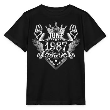 Juni 1987 | Juni 1987 Jahrestag 1987 - Stanley/Stella Kinder T-Shirt MINI CREATOR  - Schwarz - Vorne - Mikhail (115cm)