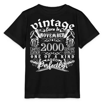 2000 November 2000 Anniversary November 2000 - Stanley/Stella MINI CREATOR Kids’ T-Shirt - black - Front - Mikhail (115cm)
