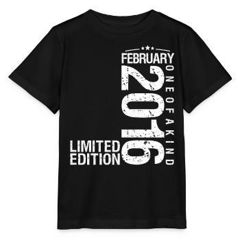Februar 2016 Februar Jubiläum Februar 2016 - Stanley/Stella Kinder T-Shirt MINI CREATOR  - Schwarz - Vorne - Mikhail (115cm)