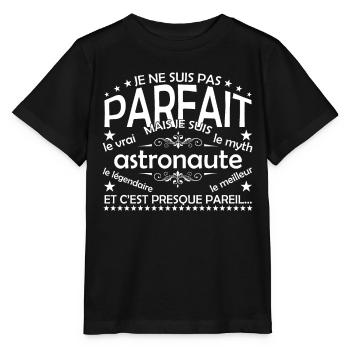 Astronaut der einzige Astronaut der echte Astronaut - Stanley/Stella Kinder T-Shirt MINI CREATOR  - Schwarz - Vorne - Mikhail (115cm)