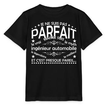 ingénieur automobile le seul ingénieur automobile - T-shirt bio MINI CREATOR Stanley/Stella Enfant - noir - Devant - Mikhail (115cm)