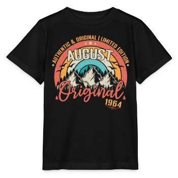 August 1964 August Geburtstag 1964 August - Stanley/Stella Kinder T-Shirt MINI CREATOR  - Schwarz - Vorne - Mikhail (115cm)