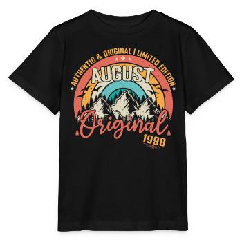 August 1998 August Geburtstag 1998 August - Stanley/Stella Kinder T-Shirt MINI CREATOR  - Schwarz - Vorne - Mikhail (115cm)