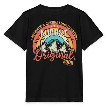 Août 2008 Août anniversaire 2008 Août - T-shirt bio MINI CREATOR Stanley/Stella Enfant - noir - Devant - Mikhail (115cm)