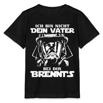 Feuerwehr Feuerwehrmann Feuerwehrfrau Geschenk - Stanley/Stella Kinder T-Shirt MINI CREATOR  - Schwarz - Vorne - Mikhail (115cm)