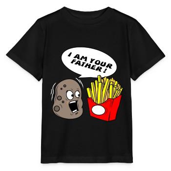 Star Kartoffel Pommes Frites Wars Vater Geschenk - Stanley/Stella Kinder T-Shirt MINI CREATOR  - Schwarz - Vorne - Mikhail (115cm)