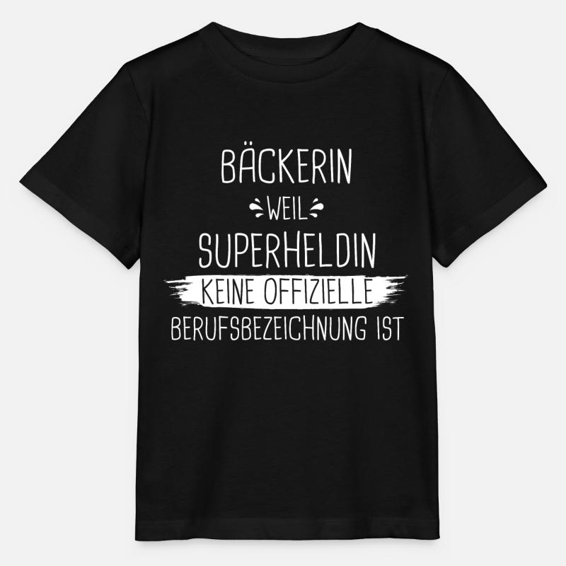 Bäcker Bäckerin Bäckerei Beruf Spruch - Stanley/Stella Kinder T-Shirt MINI CREATOR  - Schwarz