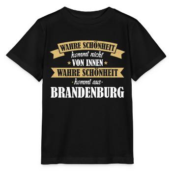 Brandenburg Brandenburger Berlin Heimat Bundesland - Stanley/Stella Kinder T-Shirt MINI CREATOR  - Schwarz - Vorne - Mikhail (115cm)