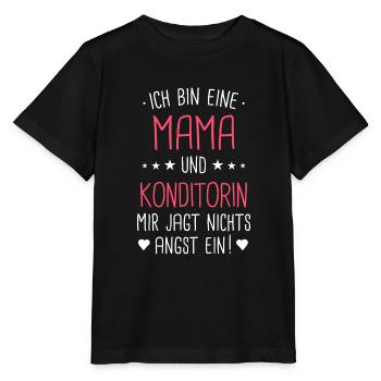 Konditorin Konditorei Kuchen Torte Beruf Spruch - Stanley/Stella Kinder T-Shirt MINI CREATOR  - Schwarz - Vorne - Mikhail (115cm)
