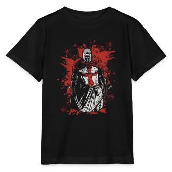 Kreuzritter Tempelritter Deus Vult Ritter Templer - Stanley/Stella Kinder T-Shirt MINI CREATOR  - Schwarz - Vorne - Mikhail (115cm)