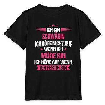 Schwaben Schwabe Schwaben Oberschwaben - Stanley/Stella Kinder T-Shirt MINI CREATOR  - Schwarz - Vorne - Mikhail (115cm)