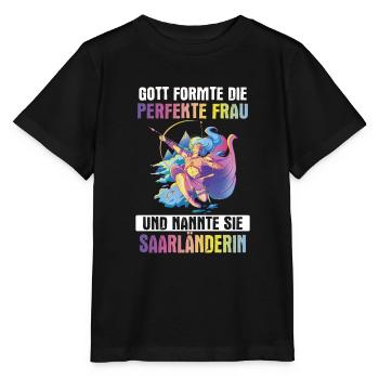 Saarland Saarländerin Saarländer Spruch - Stanley/Stella Kinder T-Shirt MINI CREATOR  - Schwarz - Vorne - Mikhail (115cm)