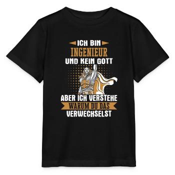 Ingenieur Maschinenbau Spruch - Stanley/Stella Kinder T-Shirt MINI CREATOR  - Schwarz - Vorne - Mikhail (115cm)